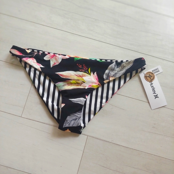 HURLEY NEW Flora Reversible Bikini Bottom - Picture 1 of 11